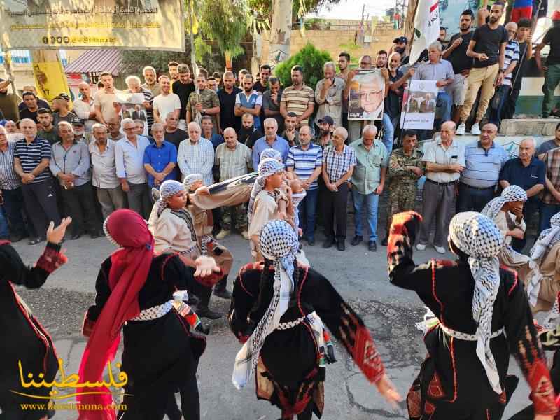 جماهير شعبنا في مخيم عين الحلوة تتابع خطاب السيد الرئيس في الأمم المتحدة