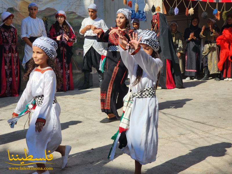 المكتب الحركي الفني في منطقة صيدا يحيي يوم التراث الفلسطيني بمهرجانٍ تراثيٍّ في عين الحلوة