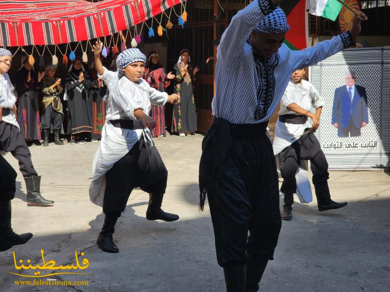 المكتب الحركي الفني في منطقة صيدا يحيي يوم التراث الفلسطيني بمهرجانٍ تراثيٍّ في عين الحلوة