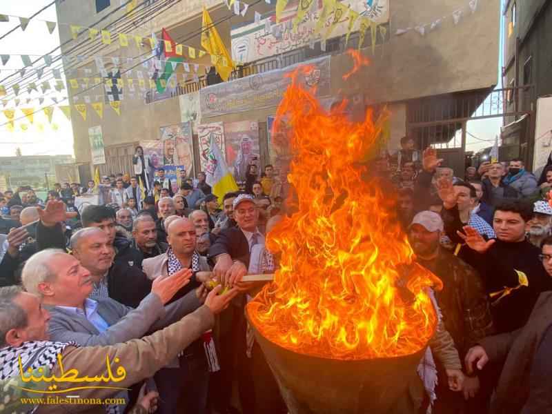 مسيرةٌ جماهيريةٌ حاشدةٌ في مخيّم نهر البارد إحياءً للذكرى الـ٥٨ لانطلاقة الثورة الفلسطينية وحركة "فتح"