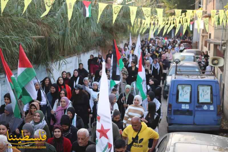 حركة "فتح" تُحيي ذكرى انطلاقتها الـ٥٨ في مخيّم البص