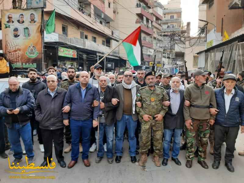 طوفانٌ جماهيريٌّ في مخيّم البداوي إحياءً للذكرى الـ٥٨ لانطلاقة الثورة الفلسطينية وحركة "فتح"