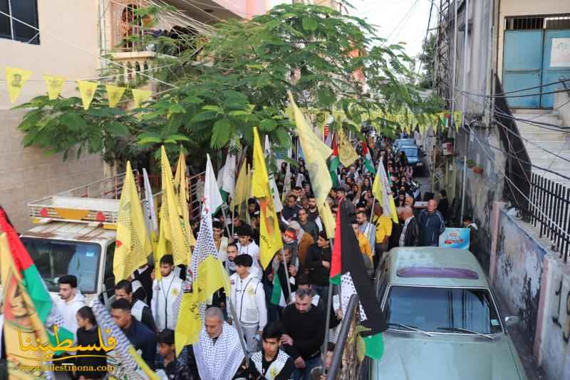 حركة "فتح" تُحيي ذكرى انطلاقتها الـ٥٨ في مخيّم البص