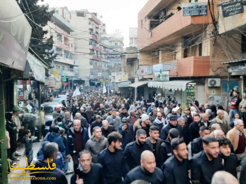 طوفانٌ جماهيريٌّ في مخيّم البداوي إحياءً للذكرى الـ٥٨ لانطلاقة الثورة الفلسطينية وحركة "فتح"