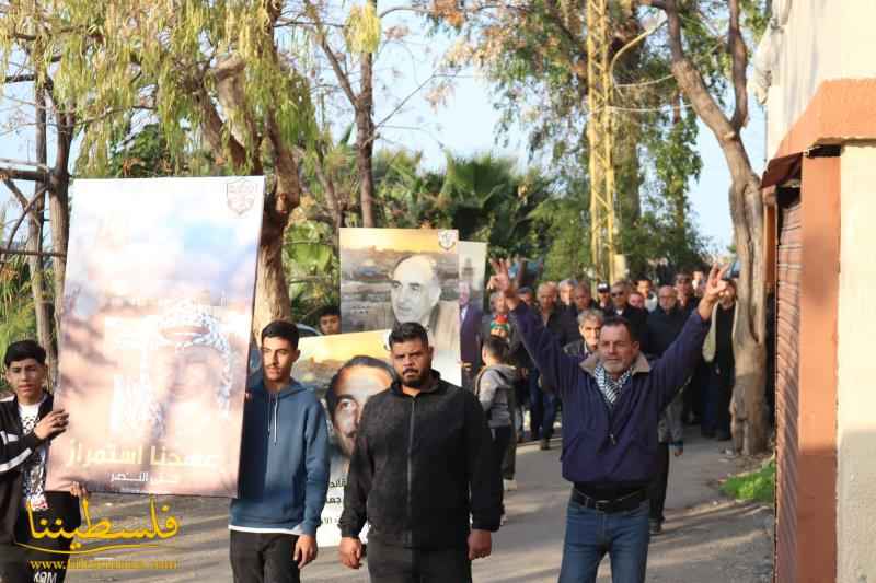 "فتح" في شُعبة الساحل تُحيي ذكرى انطلاقتها الـ٥٨ في تجمُّع الشبريحا