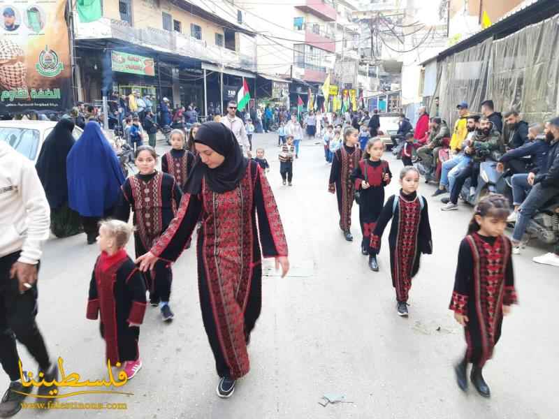 طوفانٌ جماهيريٌّ في مخيّم البداوي إحياءً للذكرى الـ٥٨ لانطلاقة الثورة الفلسطينية وحركة "فتح"