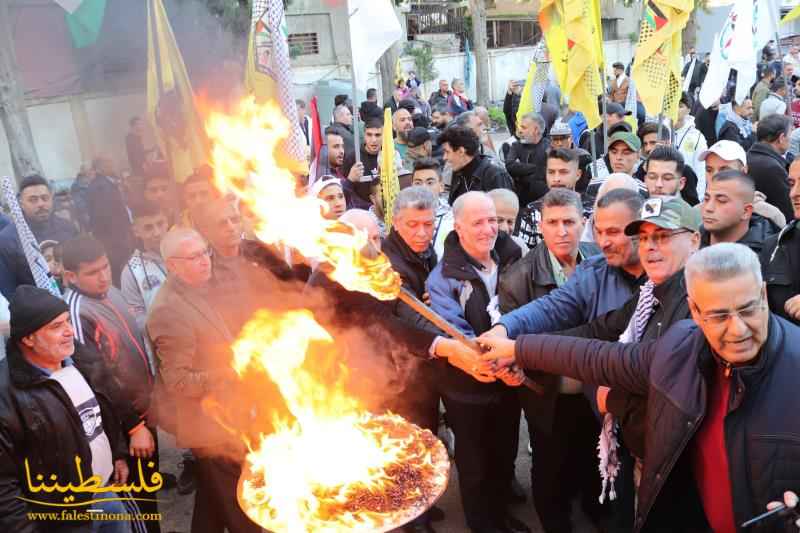 حركة "فتح" تُحيي ذكرى انطلاقتها الـ٥٨ في مخيّم البص