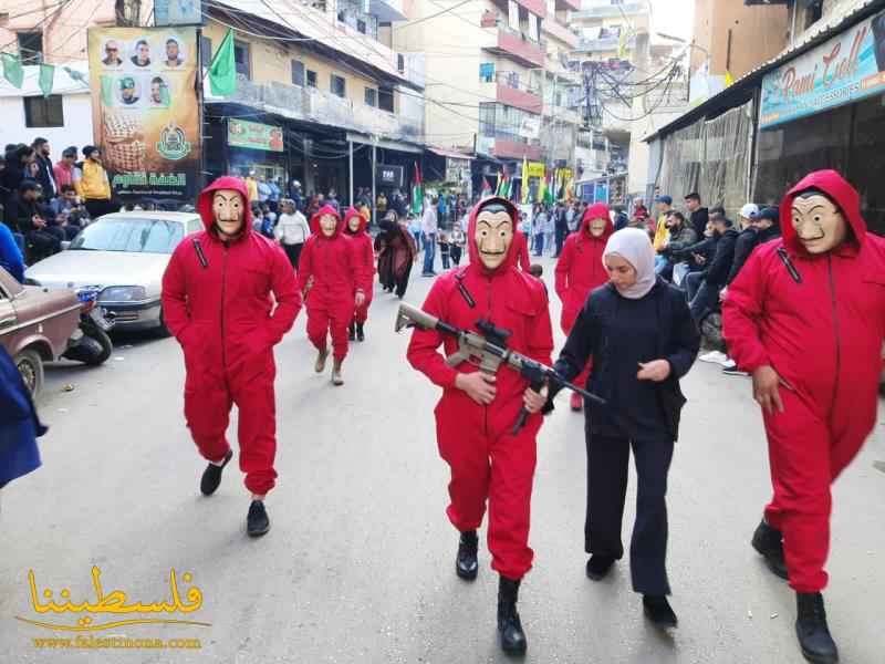 طوفانٌ جماهيريٌّ في مخيّم البداوي إحياءً للذكرى الـ٥٨ لانطلاقة الثورة الفلسطينية وحركة "فتح"