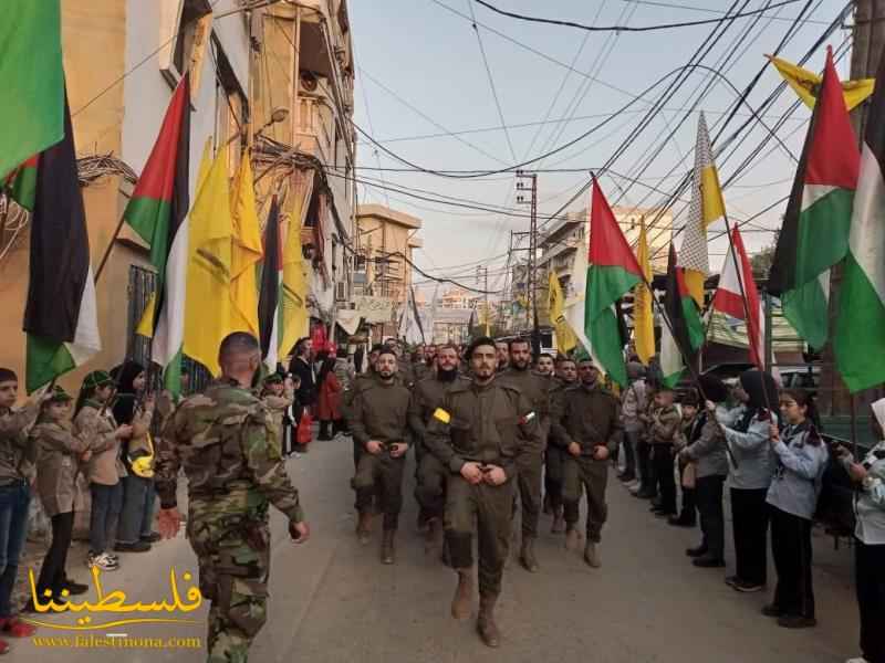 طوفانٌ جماهيريٌّ في مخيّم البداوي إحياءً للذكرى الـ٥٨ لانطلاقة الثورة الفلسطينية وحركة "فتح"