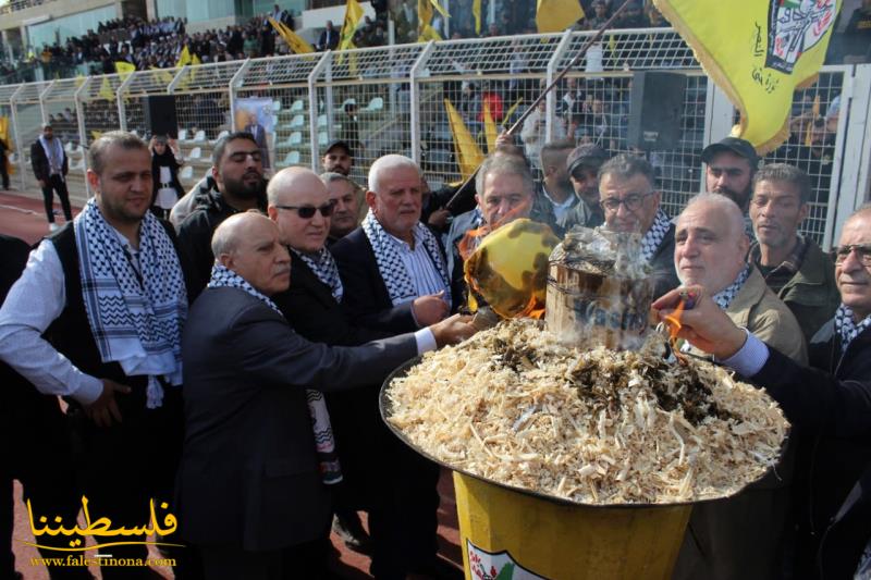 زحفٌ فتحاويٌّ هادرٌ يحتشدُ في المهرجان المركزي إحياءً للذكرى الـ٥٨ لانطلاقة "فتح" والثورة الفلسطينية المعاصِرة