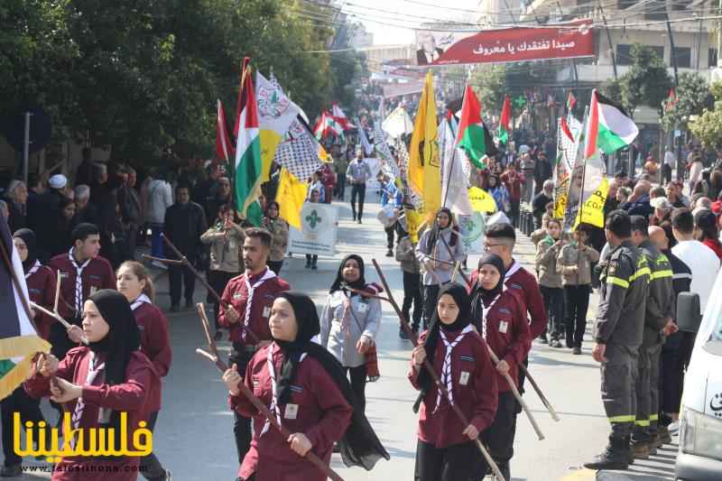 (تحت المقال - 17) - "فتح" وفصائل "م.ت.ف" تُشارك في مسيرة صيدا إحياءً للذكرى الـ٤٨ لاستشهاد النائب معروف سعد