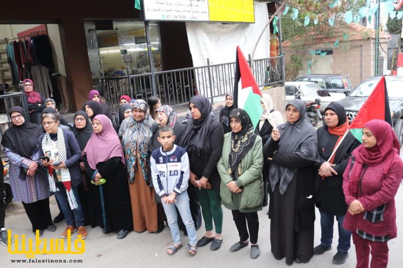 وقفة تضامن مع شعبنا ومقاومته وأسرانا البواسل في مخيم البرج الشمالي