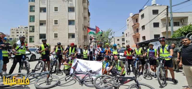 فريق "طواف فلسطين للدراجات الهوائية" يصل إلى رام الله