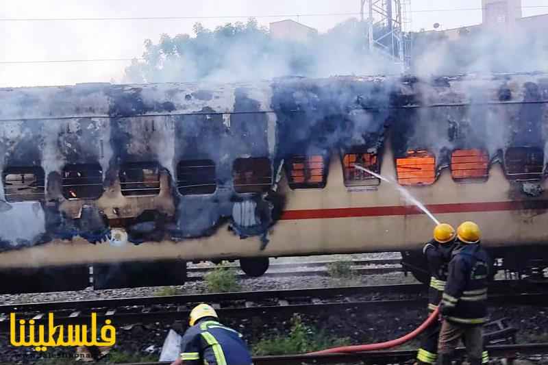 مقتل تسعة أشخاص في حريق عربة قطار جنوب الهند