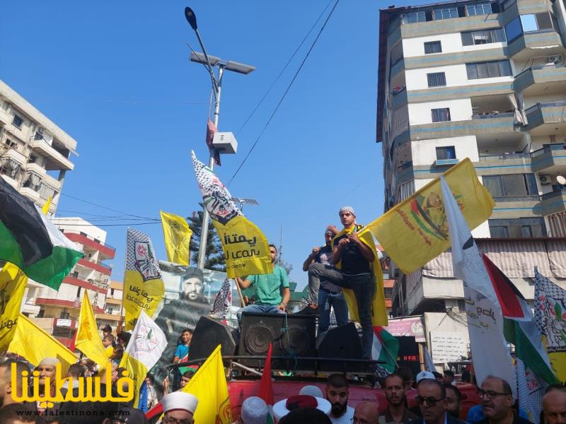 (تحت المقال - 7) - طوفان بشري في مخيم البداوي تضامنًا مع أهلنا في غزة