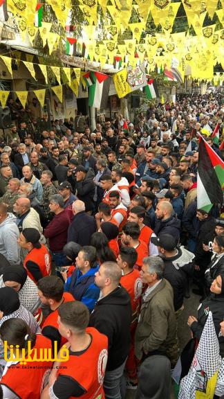 حركة "فتح"- منطقة صيدا تُحيي ذكرى انطلاقتها الـ٥٩ في عين الحلوة وسط حشودٍ جماهيريةٍ مهيبةٍ