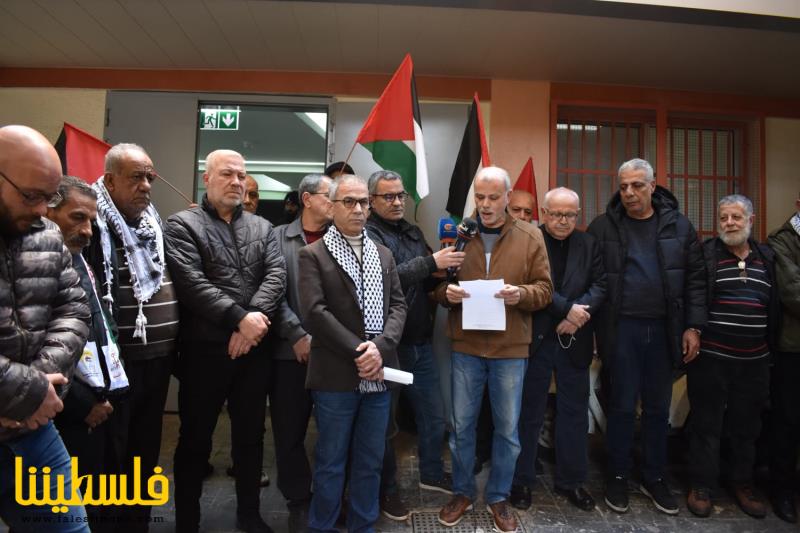 وقفة دعم لوكالة الغوث وإسناد لفلسطين في مخيم برج البراجنة