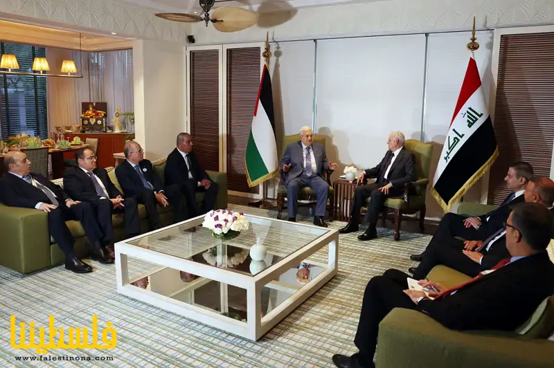 سيادة الرئيس يجتمع مع نظيره العراقي
