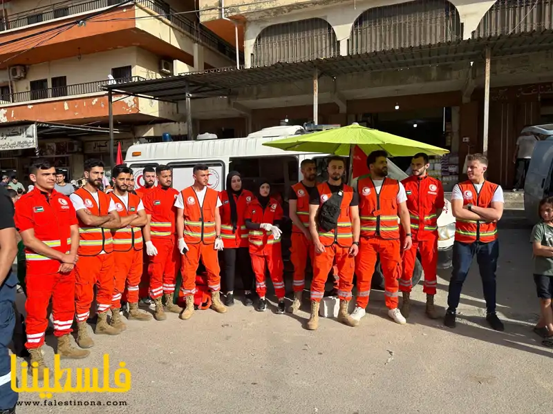 زاوية لوحدة الإسعاف والطوارئ في معرض الخيم في نهر البارد بمناس...