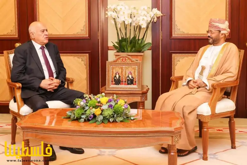 "الرجوب" يبحث مع وزير خارجية عمان آخر التطورات السياسية
