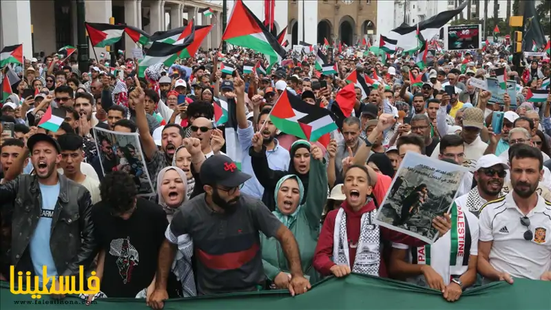 مسيرة حاشدة في الرباط تطالب بوقف قتل وتجويع الفلسطينيين