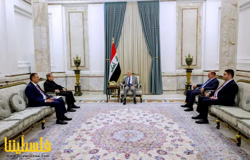 أبو ردينة يسلّم رسالة من سيادة  الرئيس إلى نظيره العراقي