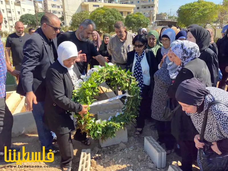 موكب جنائزي مهيب في وداع الشهيدة فايزة الوناس في مخيّم نهر البارد