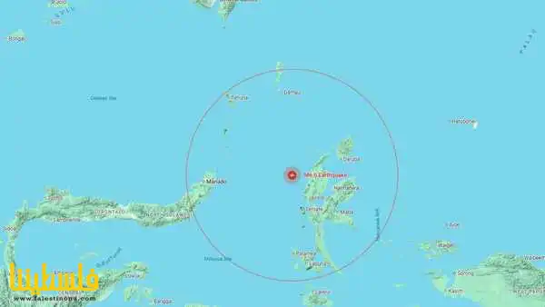 زلزال قوته 6.2 درجة قبالة جزر الملوك الشمالية في إندونيسيا