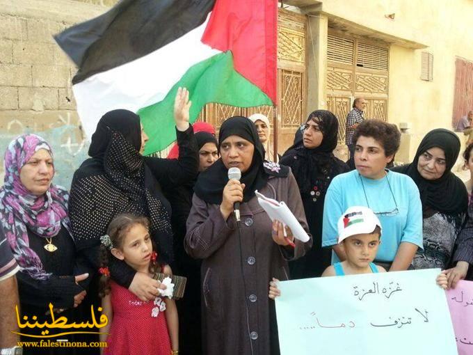 اتحاد المرأة في الشمال ينظِّم اعتصامًا جماهيريًا نصرة لفلسطين واستنكارًا  للعدوان على غـزة