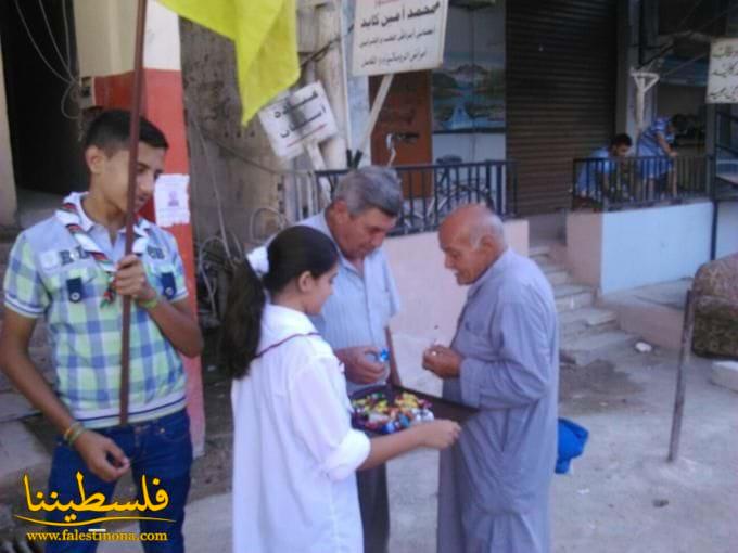 (تحت المقال - 11) - صبيحة العيد.. الكشاف الفلسطيني يزرع جوًا من البهجة في عين الحلوة