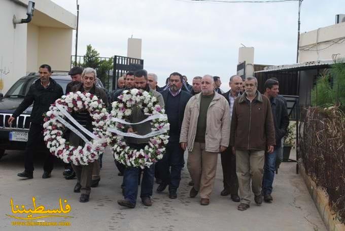 حركة فتح في صيدا تكلل اضرحة الشهداء بالزهور  في يوم الشهيد الفلسطيني