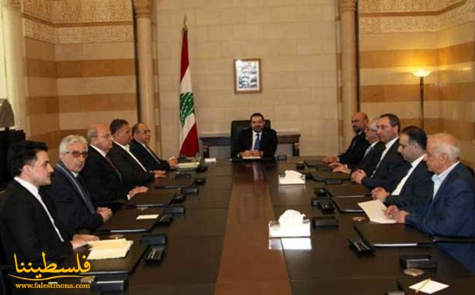 الحريري يؤكد دعم القضية الفلسطينية وأهمية قيام الدولة الفلسطينية