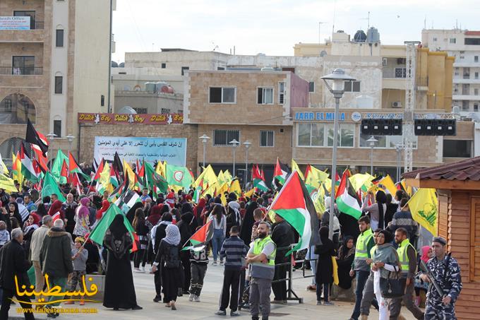 اعتصامٌ لبنانيٌّ فلسطينيٌّ في صور نصرةً للأقصى