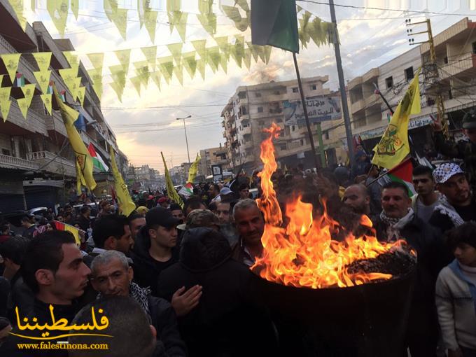 "فتح" في ذكرى انطلاقتها الـ٥٣ تُنظِّم مسيرةً جماهيريّةً دعمًا للقدس في نهر البارد