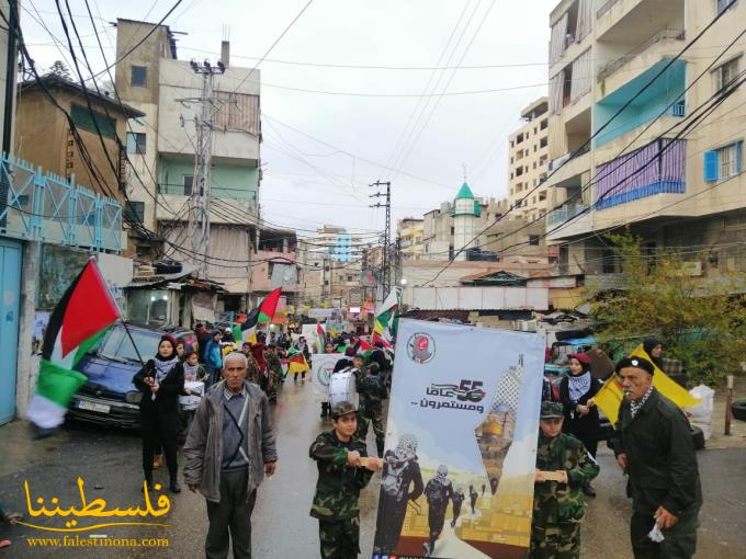 (تحت المقال - 6) - قيادة "فتح" في الشمال تُحيي ذكرى الانطلاقة الـ55 بإيقاد الشعلة وبمسيرة جماهيريّة حاشدة