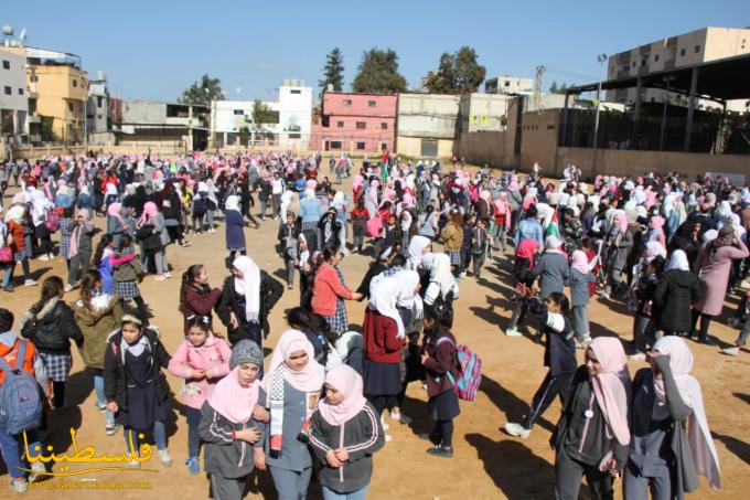 (تحت المقال - 25) - طلّاب مدارس "الأونروا" في عين الحلوة يخرجون في تظاهرة رفضًا لـ"صفقة القرن"