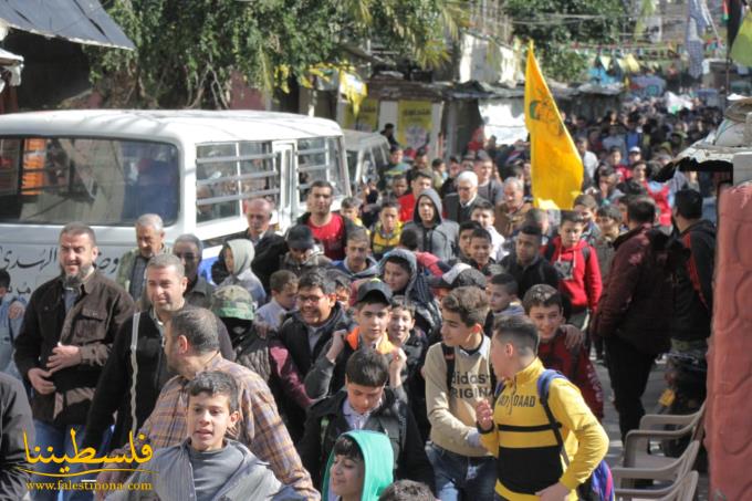 (تحت المقال - 19) - طلّاب مدارس "الأونروا" في عين الحلوة يخرجون في تظاهرة رفضًا لـ"صفقة القرن"