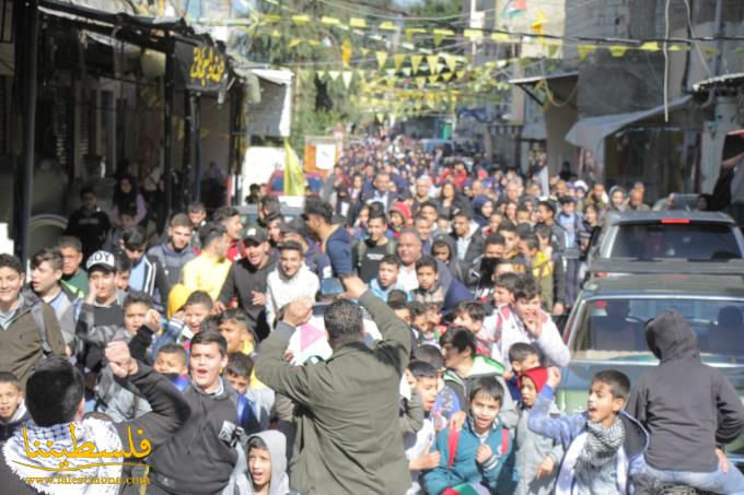 (تحت المقال - 6) - طلّاب مدارس "الأونروا" في عين الحلوة يخرجون في تظاهرة رفضًا لـ"صفقة القرن"