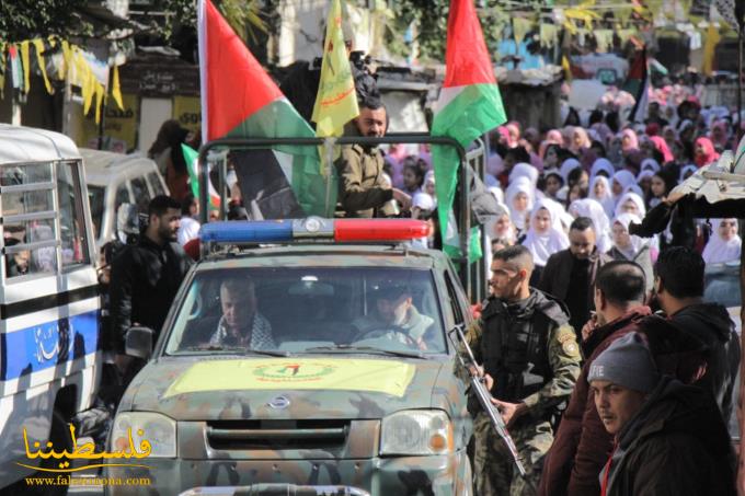 (تحت المقال - 8) - طلّاب مدارس "الأونروا" في عين الحلوة يخرجون في تظاهرة رفضًا لـ"صفقة القرن"