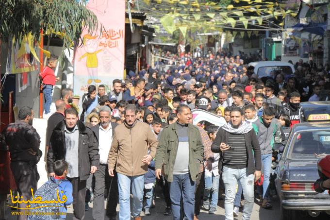 (تحت المقال - 4) - طلّاب مدارس "الأونروا" في عين الحلوة يخرجون في تظاهرة رفضًا لـ"صفقة القرن"