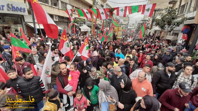 (تحت المقال - 15) - "فتح" تُشارك في مسيرة إحياء الذكرى الـ٤٥ لاستشهاد المناضل العروبيّ معروف سعد في صيدا