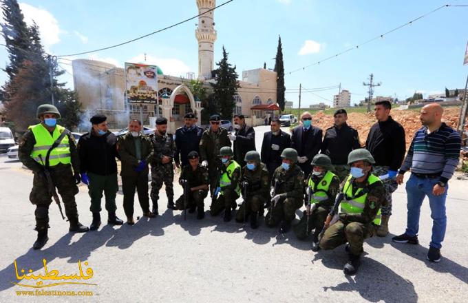 جولة تفقدية لقادة الأجهزة الأمنية على الحواجز الأمنية في بيت لحم