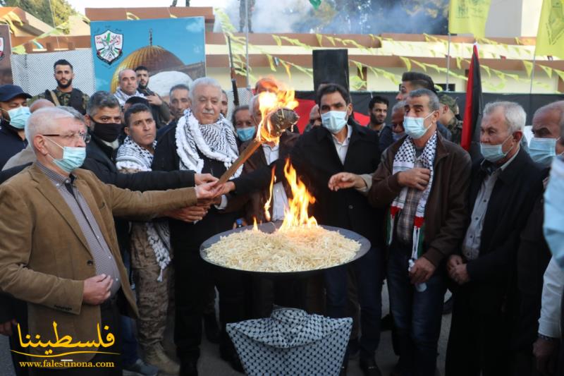 (تحت المقال - 39) - قيادة حركة "فتح" - منطقة صيدا تُضيء شُعلةَ انطلاقتها المركزية في مخيّم عين الحلوة