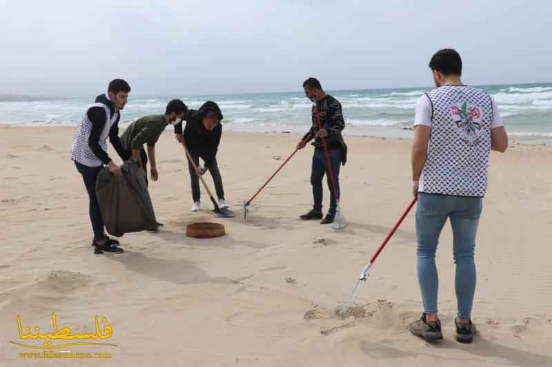 كتيبة شهداء مخيَّم البص في قوات الأمن الوطني الفلسطيني تساهم في تنظيف شاطئ مدينة صور