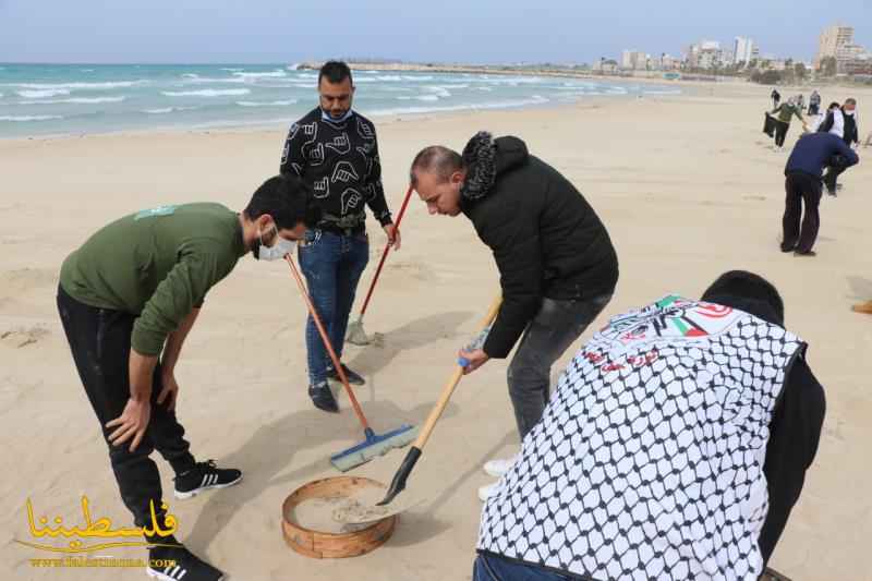 كتيبة شهداء مخيَّم البص في قوات الأمن الوطني الفلسطيني تساهم في تنظيف شاطئ مدينة صور