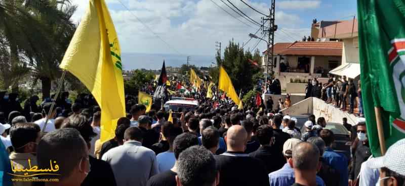 (تحت المقال - 3) - حركة "فتح" - منطقة صور تُشارك في تشييع الشاب محمد طحّان الذي ارتقى شهيدًا على حدود فلسطين