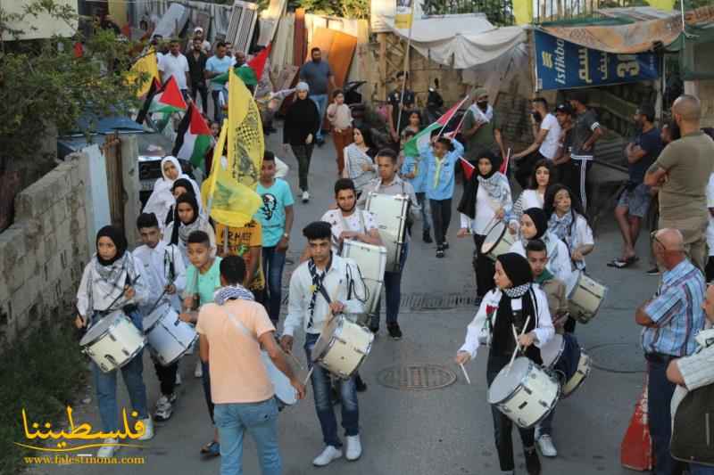 (تحت المقال - 16) - حركة "فتح" تنظِم مسيرةً حاشدةً في مخيَّم البرج الشَمالي في ذكرى النّكبة ودعمًا لشعبنا في مواجهة الاحتلال