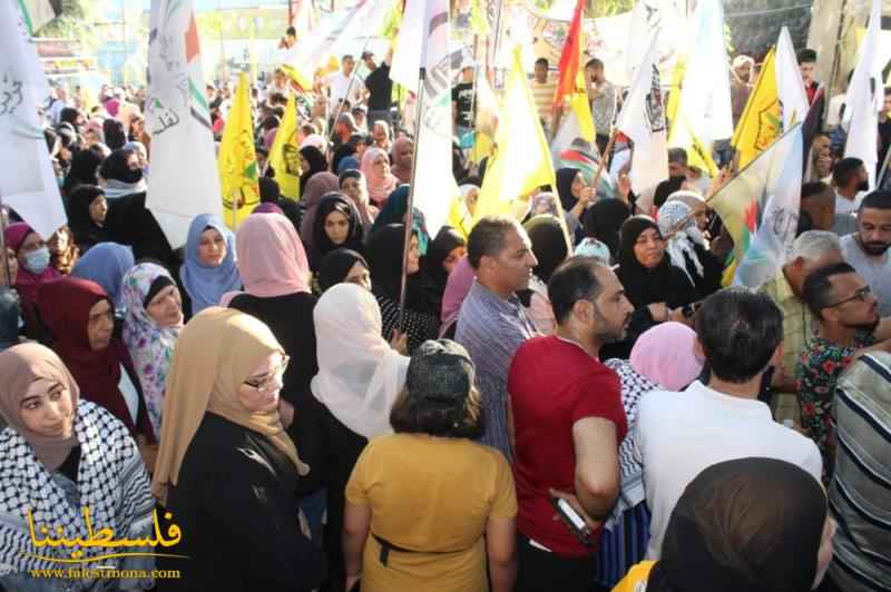 (تحت المقال - 54) - حركة "فتح" - قيادة منطقة صيدا تُنظّم وقفةً جماهيريةً في مخيّم عين الحلوة دعمًا وتأييدًا للشرعية الفلسطينية