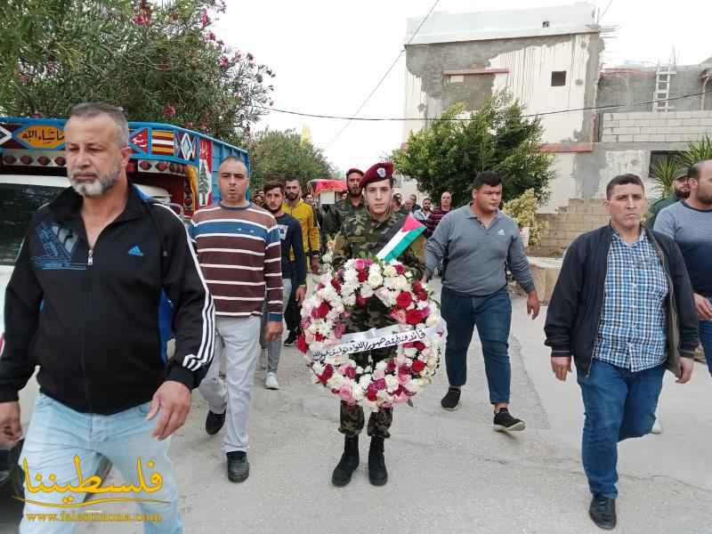 حركة "فتح" في صور تُشيّع العميد محمود فوزي حسن في مخيّم الرشيدية