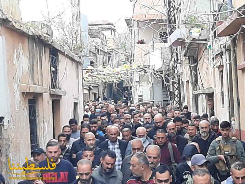 حركة "فتح" في صور تُشيّع العميد محمود فوزي حسن في مخيّم الرشيدية